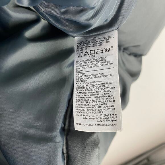 Old Navy Gray Puffer Vest Men's Full Zip in Heavy Metal Pockets Size Medium - Picture 6 of 7